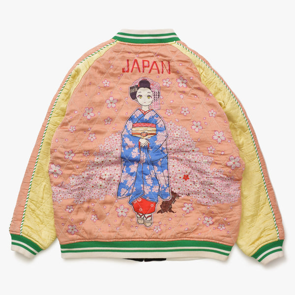 新品未使用 mononoke made モノノケ メイド REVERSIBLE SKA JAMBER リバーシブル スカジャン MT-MK8-0000-025 サイズL 中古 4a007256