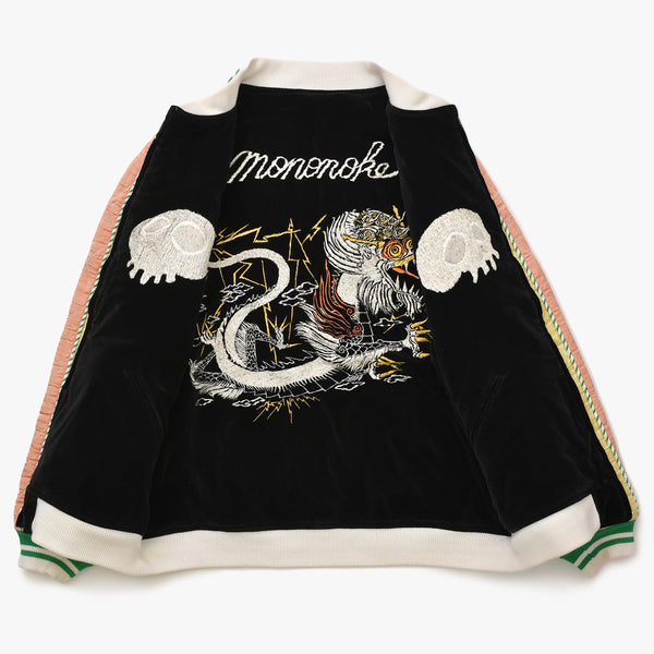 新品未使用 mononoke made モノノケ メイド REVERSIBLE SKA JAMBER リバーシブル スカジャン MT-MK8-0000-025 サイズL 中古 4a007256