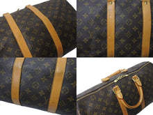 画像をギャラリービューアに読み込む, LOUIS VUITTON ルイヴィトン モノグラム キーポル45 ボストンバッグ M41428 ブラウン ゴールド金具 美品 中古 4c072890
