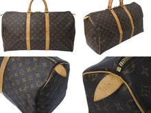画像をギャラリービューアに読み込む, LOUIS VUITTON ルイヴィトン キーポル50 ボストンバッグ M41426 モノグラムキャンバス ブラウン ゴールド金具 美品 中古 4c072892