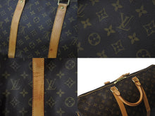 画像をギャラリービューアに読み込む, LOUIS VUITTON ルイヴィトン キーポル50 ボストンバッグ M41426 モノグラムキャンバス ブラウン ゴールド金具 美品 中古 4c072892