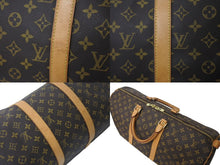 画像をギャラリービューアに読み込む, LOUIS VUITTON ルイヴィトン キーポル50 ボストンバッグ M41426 モノグラムキャンバス ブラウン ゴールド金具 美品 中古 4c072894