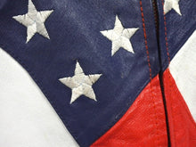 画像をギャラリービューアに読み込む, MICHAEL HOBAN マイケルホーバン American flag leather jacket アメリカ国旗 レザー ジャケット XL 美品 中古 4c072907