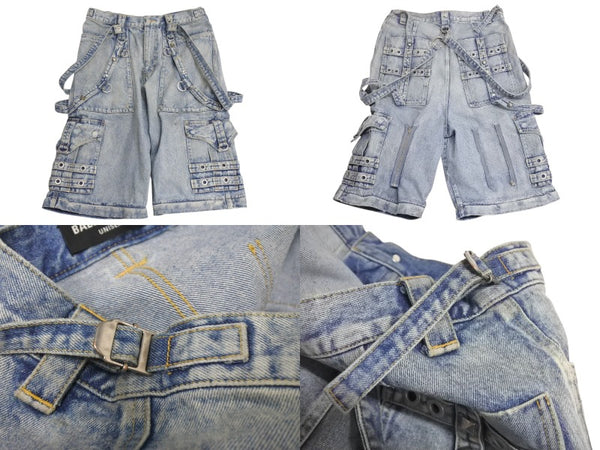 Balenciaga バレンシアガ Raver Baggy Pants 681693 TJW60 レイバーバギーパンツ ユニセックス ブルー サイズ 31 美品 中古 4c072964