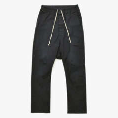 RICK OWENS リック オウエンス ドローストリングパンツ 2015SS RU15S4380-TE コットン エラステン ブラック サイズ36 美品 中古 4a007301