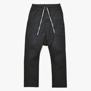 RICK OWENS リック オウエンス ドローストリングパンツ 2015SS RU15S4380-TE コットン エラステン ブラック サイズ36 美品 中古 4a007301