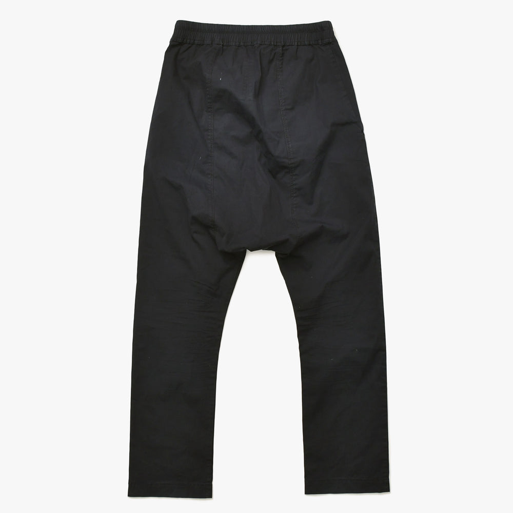 RICK OWENS リック オウエンス ドローストリングパンツ 2015SS RU15S4380-TE コットン エラステン ブラック サイズ36 美品 中古 4a007301