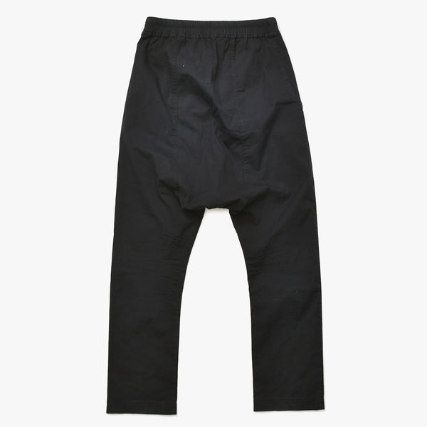RICK OWENS リック オウエンス ドローストリングパンツ 2015SS RU15S4380-TE コットン エラステン ブラック サイズ36 美品 中古 4a007301