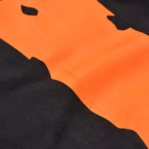 VLONE ヴィローン 長袖ロングTシャツ Logo ロゴ カットソー コットン ブラック ホワイト オレンジ 美品 中古 4a007305