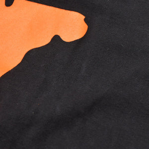 VLONE ヴィローン 長袖ロングTシャツ Logo ロゴ カットソー コットン ブラック ホワイト オレンジ 美品 中古 4a007305