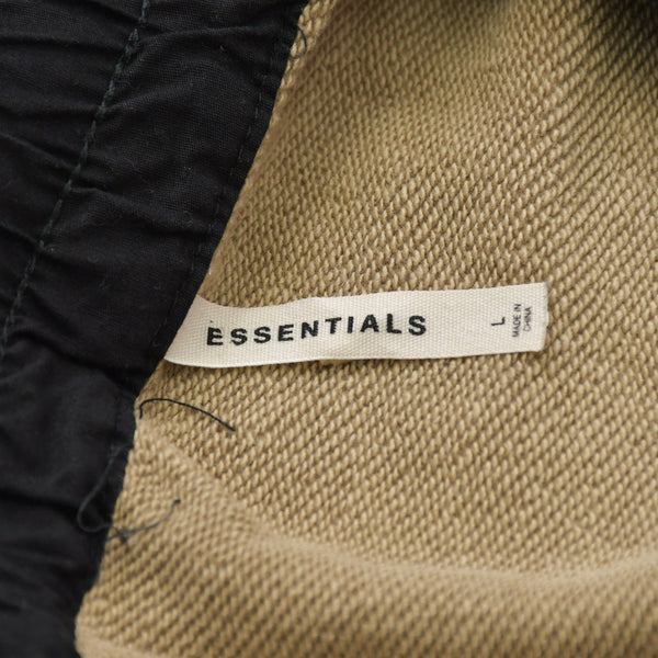 FOG ESSENTIALS エフオージー エッセンシャルズ ドローストリング スウェット ショーツ Lサイズ ベージュ ブラック ジェリーロレンゾ 美品 中古 4a007307