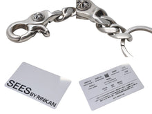 画像をギャラリービューアに読み込む, CHROME HEARTS クロムハーツ ショートクラシックリンク キーリング キーホルダー 2リンク 重量約55.7g シルバー925 美品 中古 4c073083