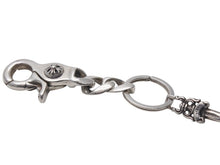 画像をギャラリービューアに読み込む, CHROME HEARTS クロムハーツ ショートクラシックリンク キーリング キーホルダー 2リンク 重量約55.7g シルバー925 美品 中古 4c073083