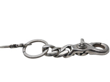 画像をギャラリービューアに読み込む, CHROME HEARTS クロムハーツ ショートクラシックリンク キーリング キーホルダー 2リンク 重量約55.7g シルバー925 美品 中古 4c073083