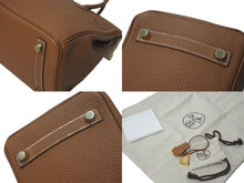 Load image into Gallery viewer, 新品未使用 HERMES エルメス ハンドバッグ B刻印 バーキン25 ゴールド ゴールド金具 トゴ 中古 4c073524