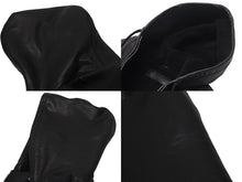 画像をギャラリービューアに読み込む, 極美品 CHROME HEARTS クロムハーツ レザーフーデッドコート サイズL BSフレアパッチ セメタリークロスパッチ ダガージップ 中古 4c073766