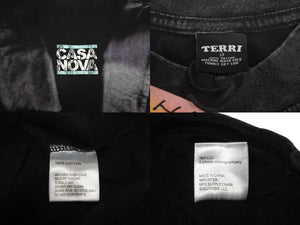 New and unused Casanova x TJ Mizell TERRI Casanova x TJ Mizell Terry Size S Black Used 4c072813