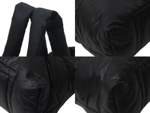 Load image into Gallery viewer, 極美品 CHANEL シャネル コココクーン トートバッグGM 26番台 ココマーク キルティング レザー ファー ブラック シルバー 中古 4c073893