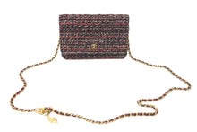 Load image into Gallery viewer, 極美品 CHANEL シャネル チェーンウォレット ショルダーバッグ ココマーク 26番台 ツイード レッド系 中古 4c073971