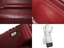 Load image into Gallery viewer, 極美品 CHANEL シャネル チェーンウォレット ショルダーバッグ ココマーク 26番台 ツイード レッド系 中古 4c073971
