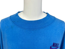 画像をギャラリービューアに読み込む, RSVP アールエスヴィーピー VINTAGE ヴィンテージ NIKE ナイキ 90's 銀タグ "NIKE AIR 刺繍" モックネックTシャツ ブルー サイズXL 美品 中古 4c074094