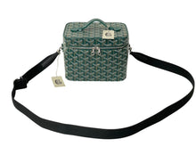 画像をギャラリービューアに読み込む, 新品未使用 GOYARD ゴヤール 2WAY ショルダー ミューズ ヴァニティケース グリーン ゴヤールディンキャンバス シルバー金具 中古 4c074787