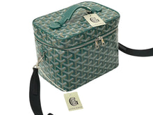画像をギャラリービューアに読み込む, 新品未使用 GOYARD ゴヤール 2WAY ショルダー ミューズ ヴァニティケース グリーン ゴヤールディンキャンバス シルバー金具 中古 4c074787
