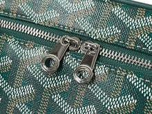 画像をギャラリービューアに読み込む, 新品未使用 GOYARD ゴヤール 2WAY ショルダー ミューズ ヴァニティケース グリーン ゴヤールディンキャンバス シルバー金具 中古 4c074787