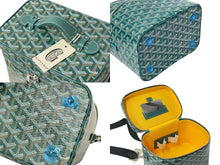 画像をギャラリービューアに読み込む, 新品未使用 GOYARD ゴヤール 2WAY ショルダー ミューズ ヴァニティケース グリーン ゴヤールディンキャンバス シルバー金具 中古 4c074787