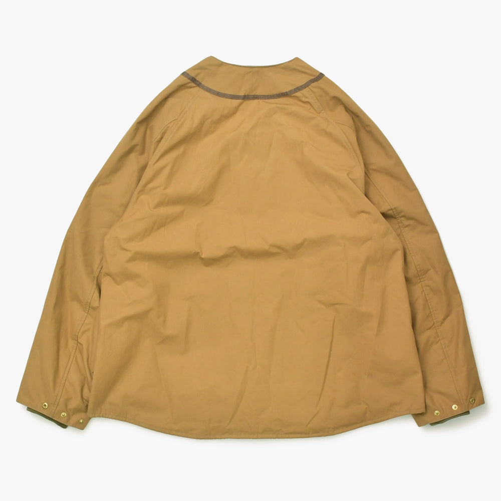 KAPITAL キャピタル 24AW コットンウェザー オイルコーティング ベースボールジャケット K2409LJ027 サイズXL ブラウン 美品 中古 4a007455