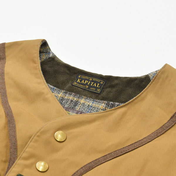 KAPITAL Capital 24AW Cotton Weather Oil Coating Baseball Jacket K2409LJ027 Size XL Brown Good Condition Used 4a007455