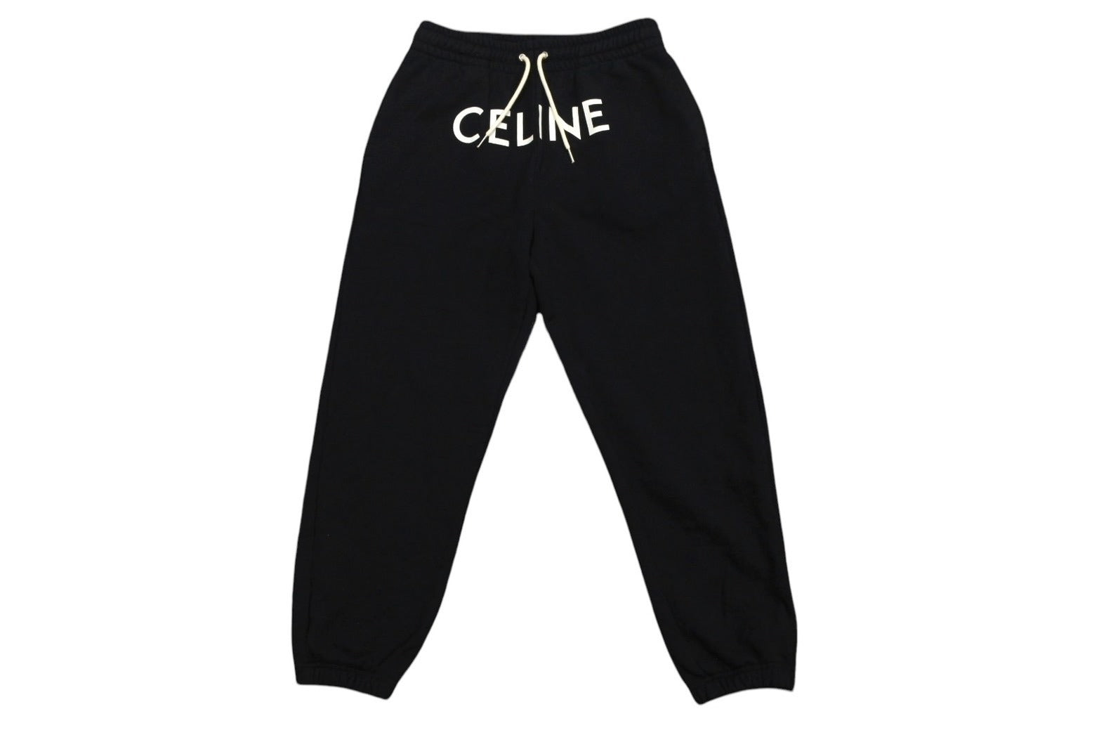 CELINE セリーヌ スウェットパンツ ブラック コットン ユニセックス