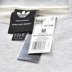 新品未使用 ADIDAS アディダス x BAD BUNNY バッドバニー クルーネック フーデッドバラクラバ スウェットシャツ KF1798 サイズM 中古 4a007475