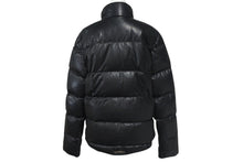 画像をギャラリービューアに読み込む, 極美品 CHROME HEARTS クロムハーツ STIFF LTHR スティッフ クロスボール ダウンジャケット ブラック 羊革 サイズM シルバー金具 中古 4c074771