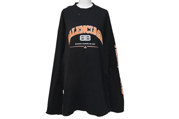 BALENCIAGA Logo-crash long sleeve 681046 TLVJ1 Good Condition Used 4c074788