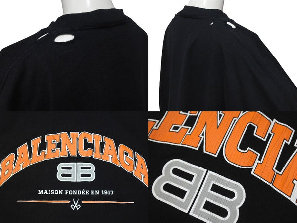 BALENCIAGA Logo-crash long sleeve 681046 TLVJ1 Good Condition Used 4c074788