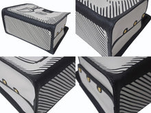 画像をギャラリービューアに読み込む, FENDI フェンディ ピーカブー ディフェンダー バッグカバー 7AR717 キャンバス レザー ホワイト ブラック ゴールド金具 美品 中古 4c074991