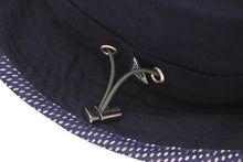 画像をギャラリービューアに読み込む, 極美品 CHANEL シャネル スポーツライン バケットハット サファリハット ココマーク イタリア製 コットン ネイビー サイズS 中古 4c075322