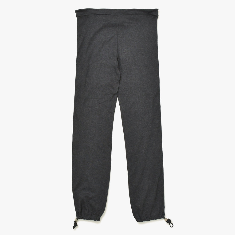 極美品 CHANEL シャネル パンツ スウェットパンツ スポーツライン サイドライン コットン サイズ38 P19777V11587 グレー ブラック シルバー金具 中古 4a007545