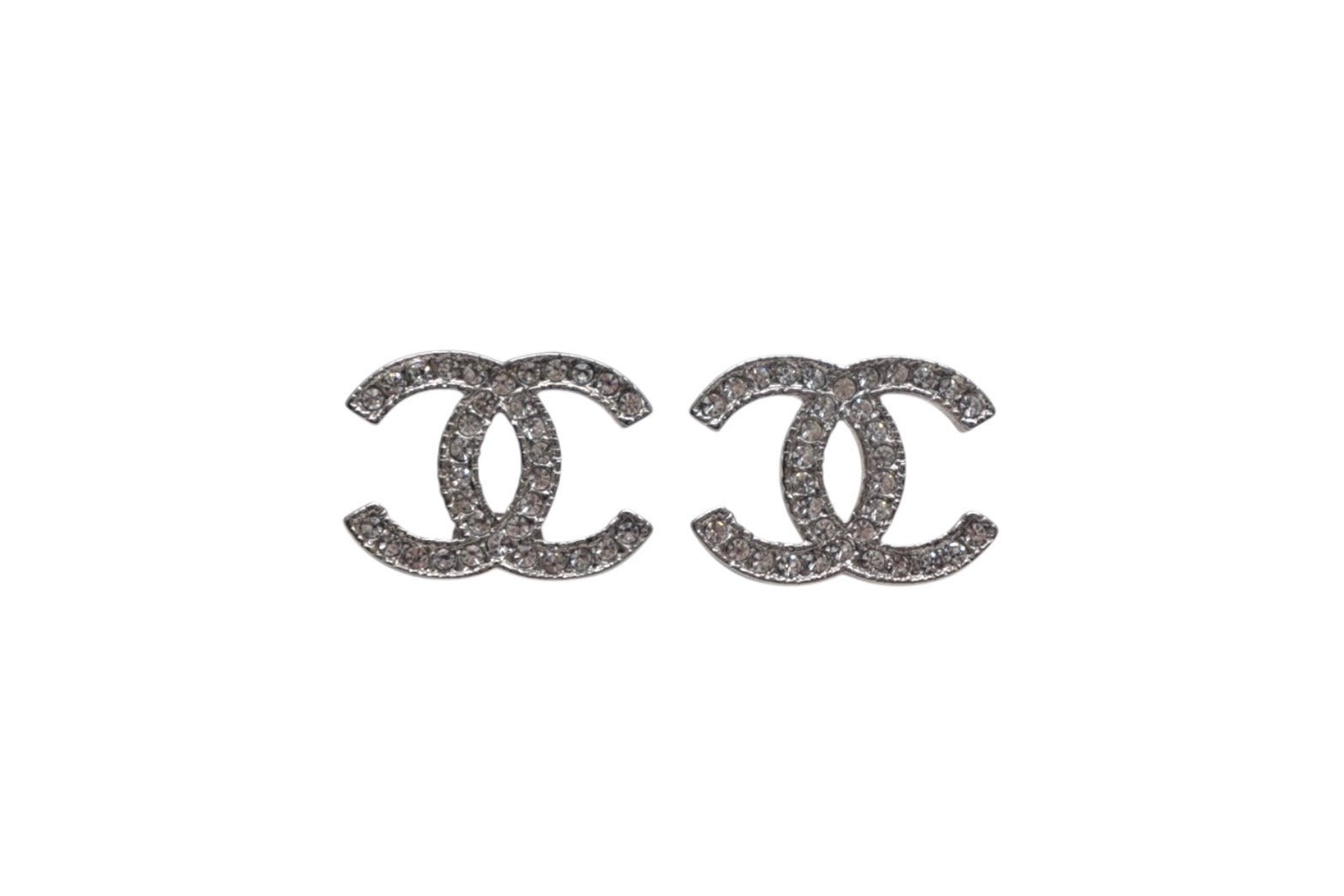 極美品 CHANEL シャネル ピアス ココマーク ラインストーン