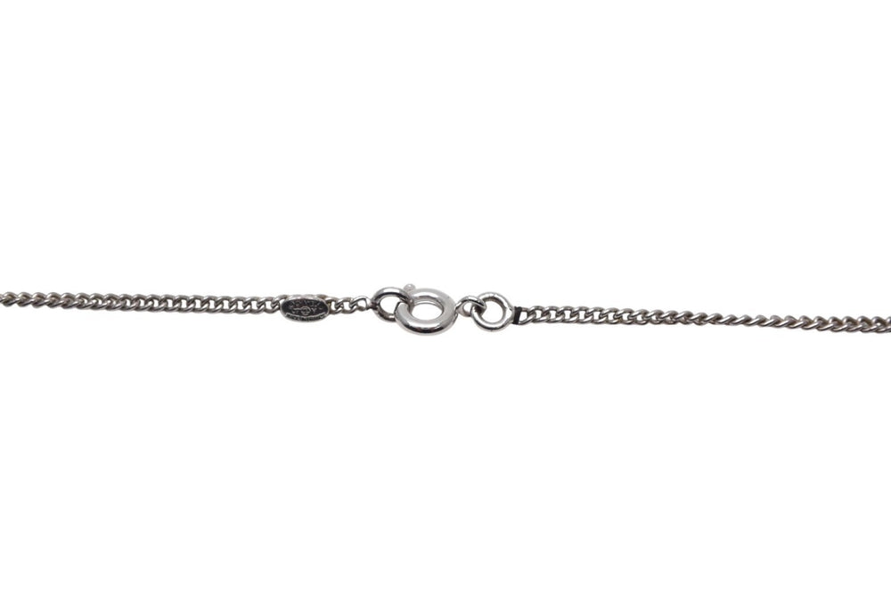 Very Good Condition CHANEL Necklace Choker Coco Mark Rhinestone 07V Metal Rhinestone Silver Good Condition Used 4c075491