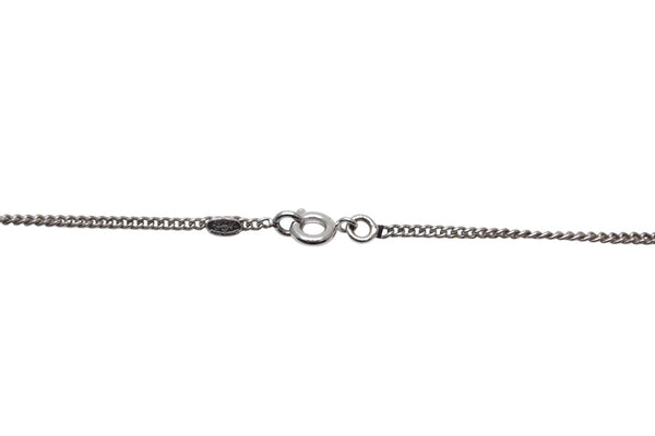 極美品 CHANEL シャネル ネックレス チョーカー ココマーク ラインストーン 07V メタル ラインストーン シルバー 美品 中古 4c075491