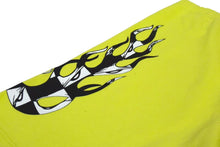 画像をギャラリービューアに読み込む, 未使用 CHROME HEARTS クロムハーツ Matty Boy マッティボーイ リンク バイカー ショーツ ライムグリーン コットン M 中古 4c075556