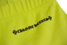 画像をギャラリービューアに読み込む, 未使用 CHROME HEARTS クロムハーツ Matty Boy マッティボーイ リンク バイカー ショーツ ライムグリーン コットン M 中古 4c075556