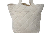 Load image into Gallery viewer, 極美品 CHANEL シャネル トートバッグ ビーチタオル ポーチ 3点セット ココマーク パイル コットン アイボリー 中古 4c075559