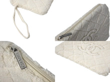 Load image into Gallery viewer, 極美品 CHANEL シャネル トートバッグ ビーチタオル ポーチ 3点セット ココマーク パイル コットン アイボリー 中古 4c075559