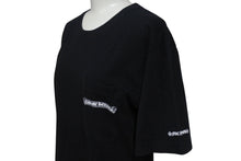 画像をギャラリービューアに読み込む, CHROME HEARTS クロムハーツ 半袖Ｔシャツ サイズM スクロールラベルロゴ プリント ブラック コットン 良品 中古 4c075752