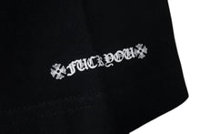 画像をギャラリービューアに読み込む, CHROME HEARTS クロムハーツ 半袖Ｔシャツ サイズM スクロールラベルロゴ プリント ブラック コットン 良品 中古 4c075752