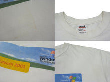 画像をギャラリービューアに読み込む, Microsoft マイクロソフト Windows XP 企業 半袖Tシャツ ウィンドウズ 2001年製 コットン ホワイト サイズXL 美品 中古 4c075823
