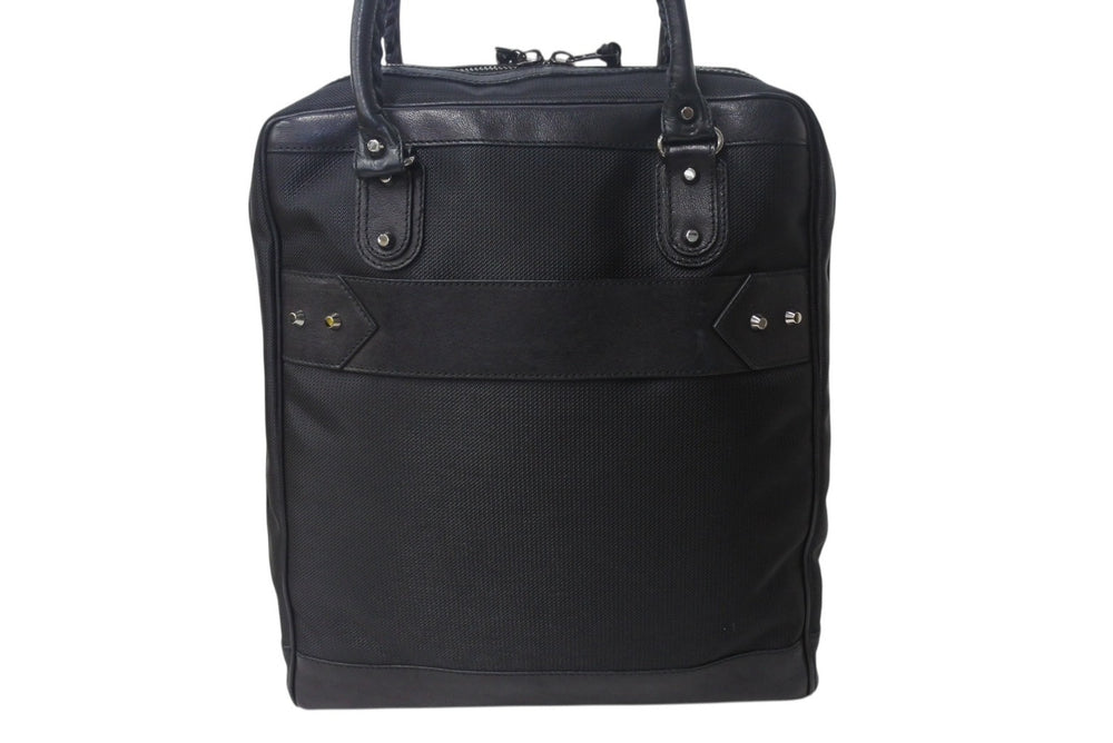 BALENCIAGA バレンシアガ ビジネス トートバッグ ハンドバッグ 248416 ナイロン イタリア製 レザー ブラック 美品 中古 4c075856